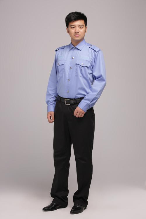 依莱翔厂家批发保安服春秋装男女长袖衬衫职业装工作服物业装